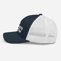 White Logo Trucker Cap Snapback