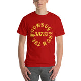 Red Short Sleeve T-Shirt (Yellow Design)