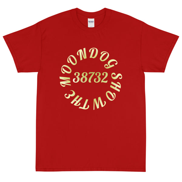 Red Short Sleeve T-Shirt (Gold Design)