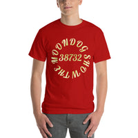 Red Short Sleeve T-Shirt (Gold Design)