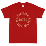Red Short Sleeve T-Shirt (Gold Shadow Design)
