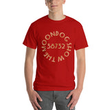 Red Short Sleeve T-Shirt (Gold Shadow Design)