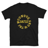 Black Short-Sleeve Unisex T-Shirt (Yellow Design)