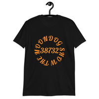 Black Short-Sleeve Unisex T-Shirt (Orange Design)