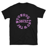 Black Short-Sleeve Unisex T-Shirt (Pink Design)