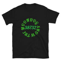 Black Short-Sleeve Unisex T-Shirt (Green Design)