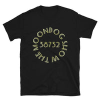 Black Short-Sleeve Unisex T-Shirt (Gold Shadow Design)