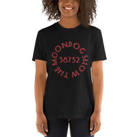 Black Short-Sleeve Unisex T-Shirt (Red Shadow Design)