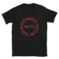 Black Short-Sleeve Unisex T-Shirt (Red Shadow Design)