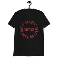 Black Short-Sleeve Unisex T-Shirt (Red Shadow Design)