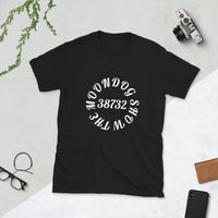 Black Short-Sleeve Unisex T-Shirt (White Design)