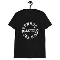 Black Short-Sleeve Unisex T-Shirt (White Design)