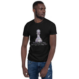 Black Short-Sleeve Unisex T-Shirt (Purple Diamond Design)