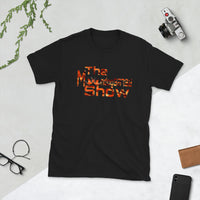 Black Short-Sleeve Unisex T-Shirt (Orange Tiger 2 howls)