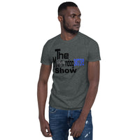 Dark Heather Short-Sleeve Unisex T-Shirt (Black design 2 howls)