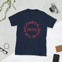 Navy Short-Sleeve Unisex T-Shirt (Red Shadow Design)