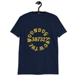 Navy Short-Sleeve Unisex T-Shirt (Yellow Design)