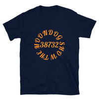 Navy Short-Sleeve Unisex T-Shirt (Orange)