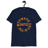 Navy Short-Sleeve Unisex T-Shirt (Orange)