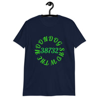 Navy Short-Sleeve Unisex T-Shirt (Green Design)