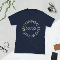 Navy Short-Sleeve Unisex T-Shirt (Gold Shadow Design)