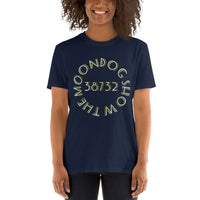 Navy Short-Sleeve Unisex T-Shirt (Gold Shadow Design)