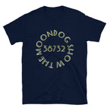 Navy Short-Sleeve Unisex T-Shirt (Gold Shadow Design)