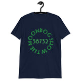 Navy Short-Sleeve Unisex T-Shirt (Green Shadow Design)