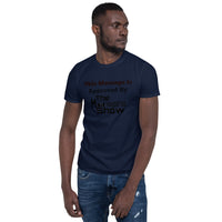 Navy Short-Sleeve Unisex T-Shirt (This Message Black Design)