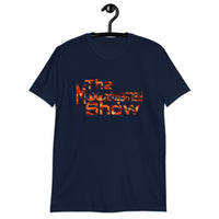 Navy Short-Sleeve Unisex T-Shirt (Orange Tiger Stripes 2 howls)