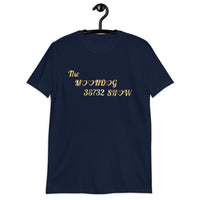 Navy Short-Sleeve Unisex T-Shirt (Gold Hearts)