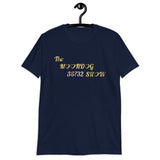 Navy Short-Sleeve Unisex T-Shirt (Gold Hearts)