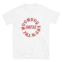 White Short-Sleeve Unisex T-Shirt (Red Design)