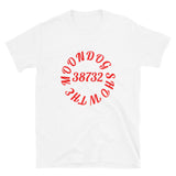 White Short-Sleeve Unisex T-Shirt (Red Design)