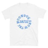 White Short-Sleeve Unisex T-Shirt (Light Blue)