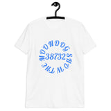 White Short-Sleeve Unisex T-Shirt (Light Blue)