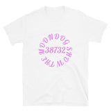 White Short-Sleeve Unisex T-Shirt (Pink Design)