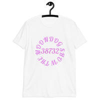 White Short-Sleeve Unisex T-Shirt (Pink Design)