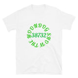 White Short-Sleeve Unisex T-Shirt (Green Design)