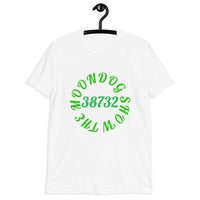 White Short-Sleeve Unisex T-Shirt (Green Design)