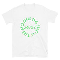 White Short-Sleeve Unisex T-Shirt (Green Shadow Design)