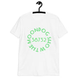 White Short-Sleeve Unisex T-Shirt (Green Shadow Design)