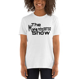 White Short-Sleeve Unisex T-Shirt (Black New 2 Design)