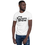 White Short-Sleeve Unisex T-Shirt (Black New 2 Design)