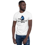 White Short-Sleeve Unisex T-Shirt (Starry Wolf Design)