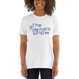 White Short-Sleeve Unisex T-Shirt (Purple 2 howls)