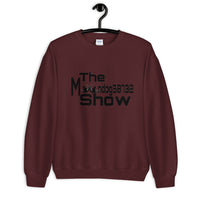 Maroon Unisex Sweatshirt (Black 2 howls Design)