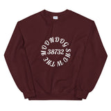 Maroon Unisex Sweatshirt (White Design)