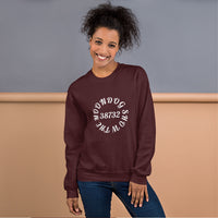 Maroon Unisex Sweatshirt (White Design)