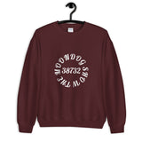 Maroon Unisex Sweatshirt (White Design)